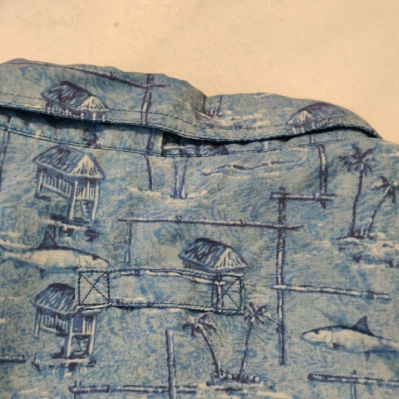 L.L. Bean Blue Casual Button Down Shirt - Picture 13 of 13